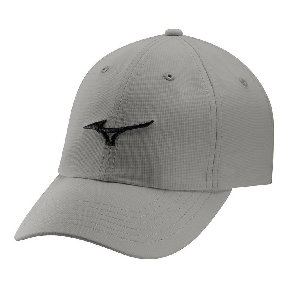 Womens Mizuno Tour Adjustable Lightweight Golf Hat Grey/Black Philippines (YSUXGP093)